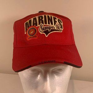 Vintage United States Marines Corps Semper Fi Hat ML Caps USMC Adjustable